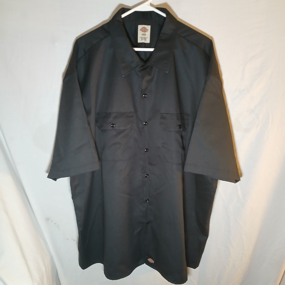 Dickies Men’s 3XLT Original Fit Short Sleeve Work Shirt Black